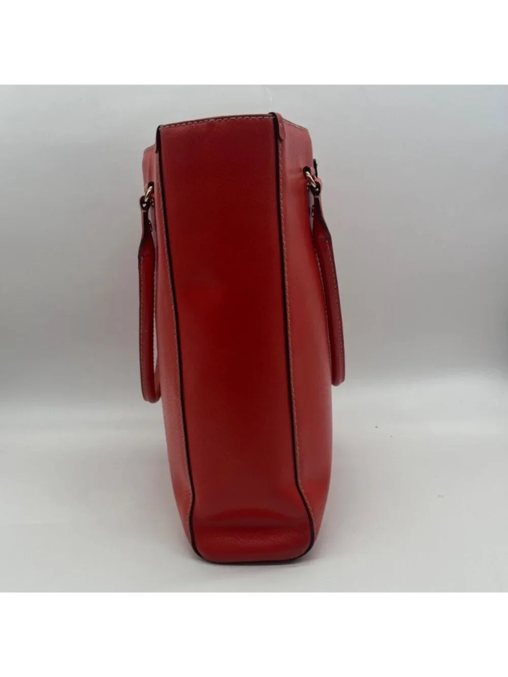 Kate Spade Red Pebbled Grain Leather Tote Bag